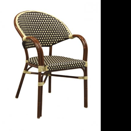 Woven Nylon Commercial Outdoor Bistro Chair
