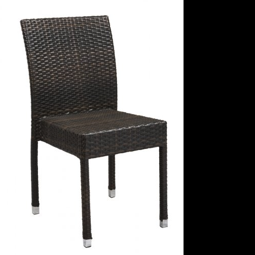 Woven PE Rattan Commercial Outdoor Bistro Chair